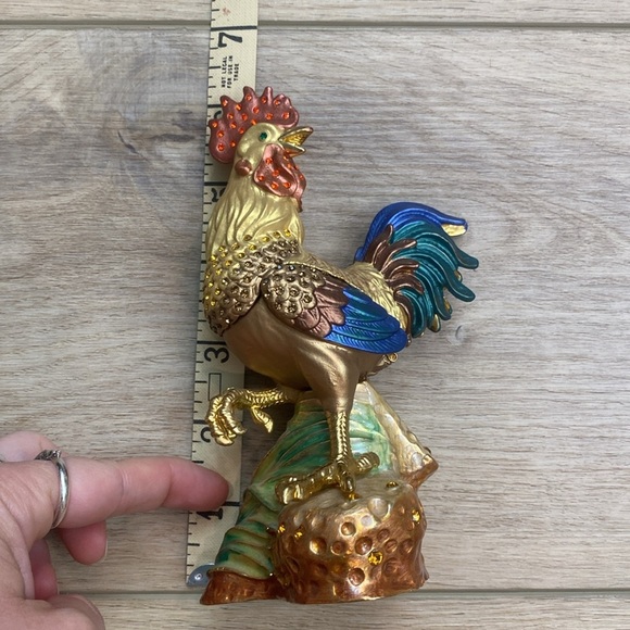 Ciel Enamel Rooster Trinket‎ Box - Picture 10 of 10